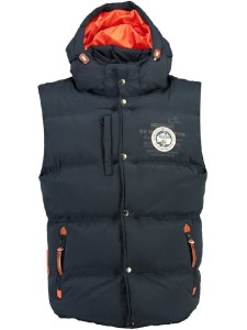 Geographical Norway Kamizelka pikowana "Vilano" w kolorze granatowym rozmiar: S