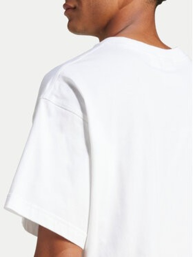 adidas T-Shirt Trefoil Essentials JD0373 Biały Oversize