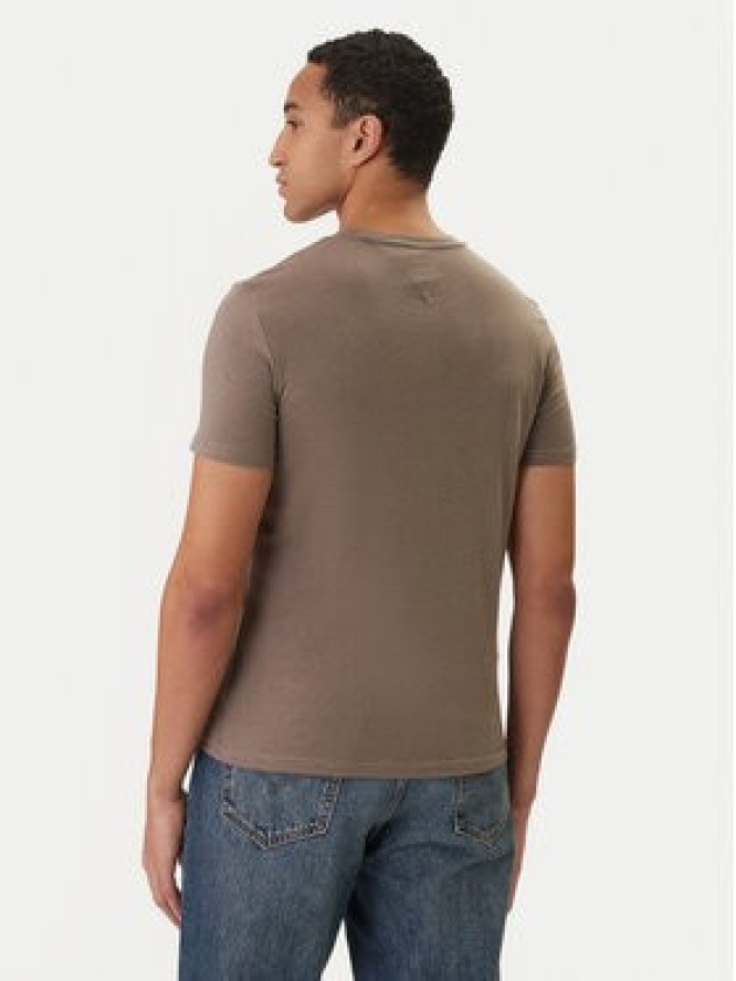 Tommy Jeans T-Shirt DM0DM20363 Beżowy Slim Fit