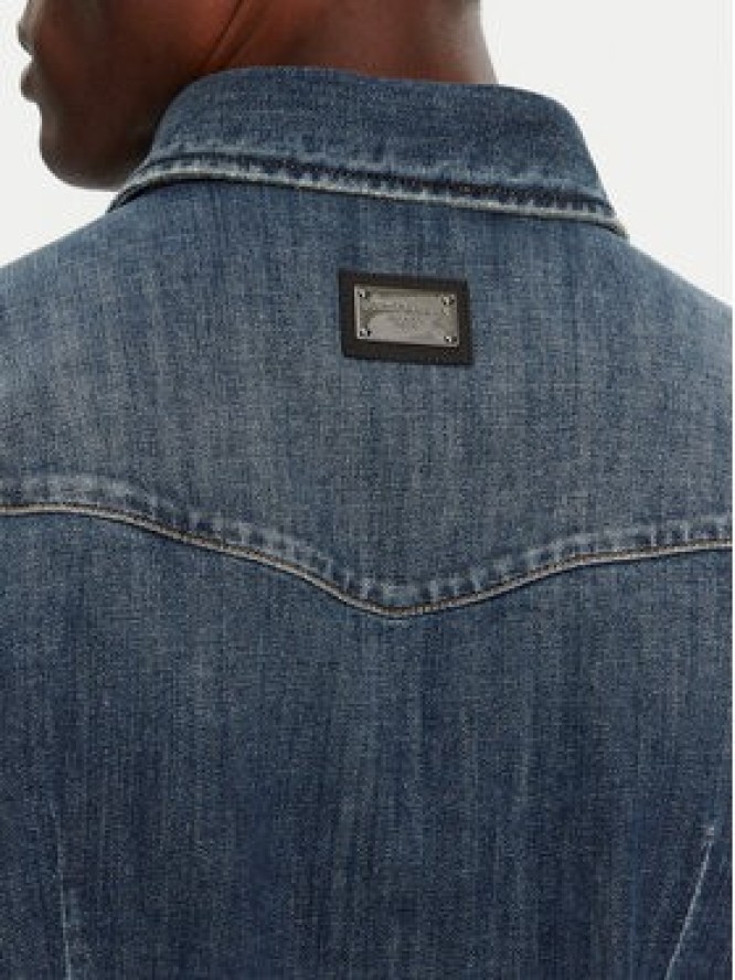 Dolce&Gabbana Koszula jeansowa G5JC8D G8GW9 Granatowy Regular Fit