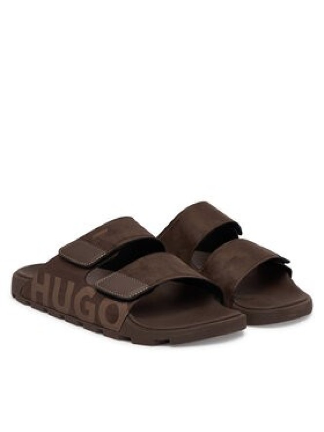 HUGO Klapki Evander 50563303 Brązowy