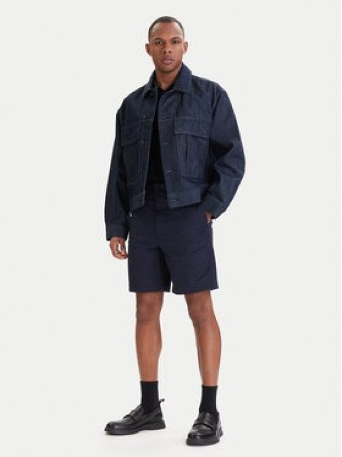 HUGO Szorty materiałowe Genar261S 50567293 Granatowy Slim Fit