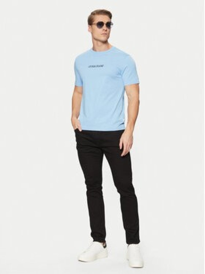 Guess Jeans T-Shirt M4YI52 K8HM0 Niebieski Slim Fit