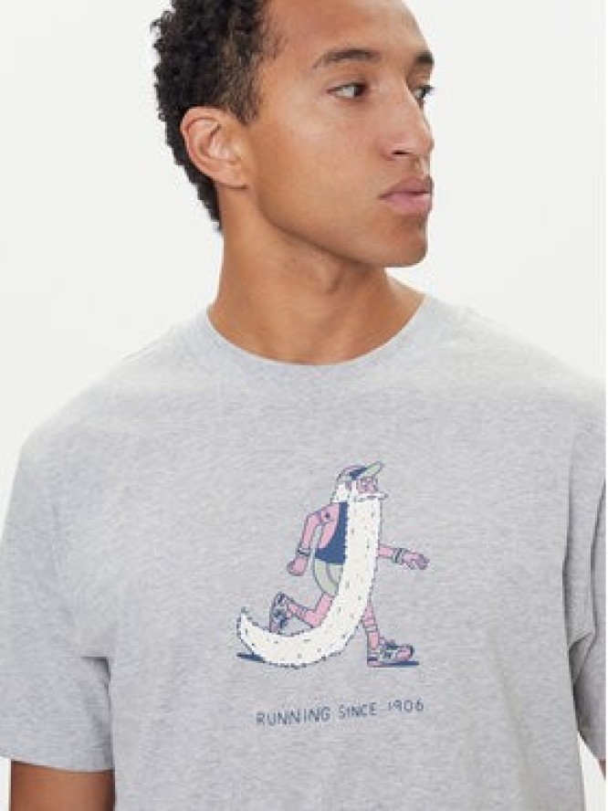 New Balance T-Shirt MT53941 Szary Regular Fit