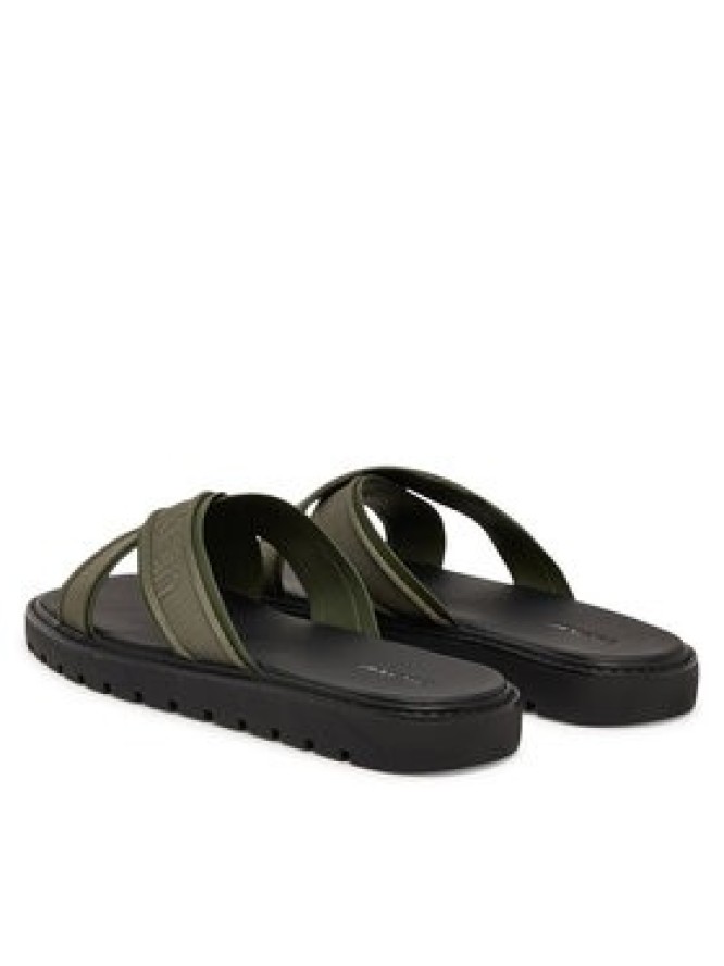Calvin Klein Klapki Sq Molded Sandal Xcross Wb HM0HM02101 Zielony