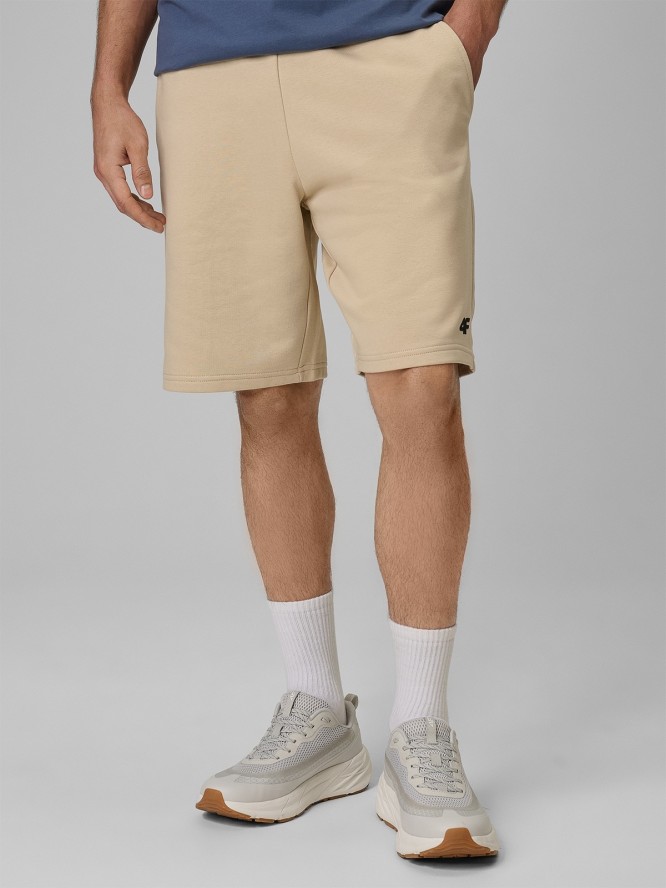 4F Spodenki dresowe męskie - beżowe XL