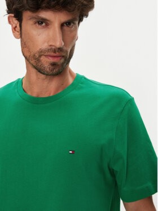 Tommy Hilfiger T-Shirt Ess Seasonal MW0MW39995 Zielony Regular Fit