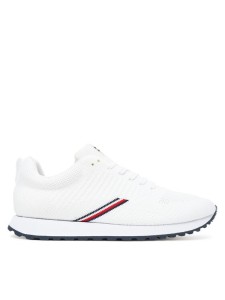 Tommy Hilfiger Sneakersy New Runner Eva Corpo Knit FM0FM05648 Biały