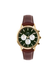 Daniel Wellington Zegarek Iconic Chronograph St Mawes Arctic Panda DW00100876 Brązowy