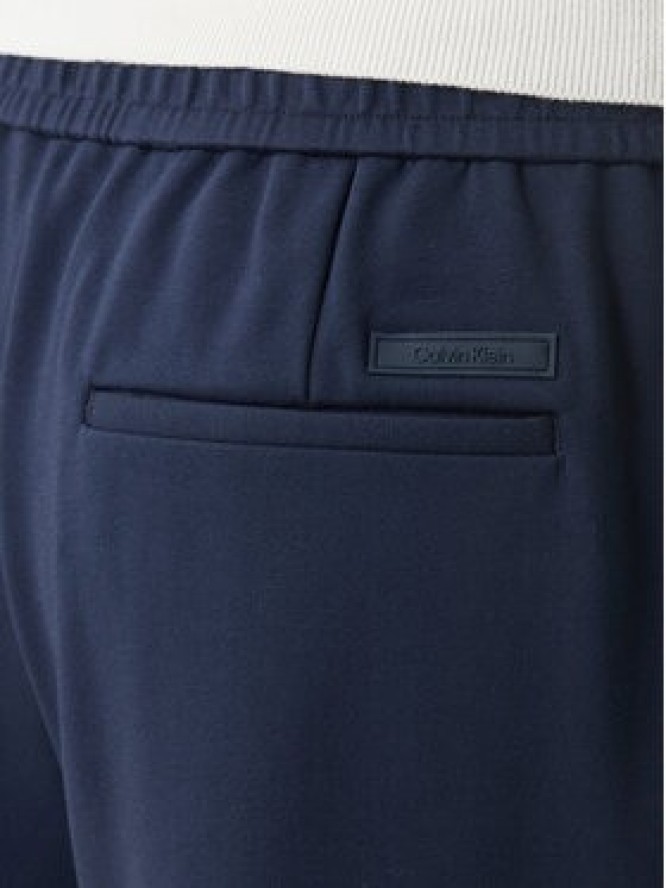 Calvin Klein Spodnie materiałowe LV04LF607G Granatowy Tapered Fit