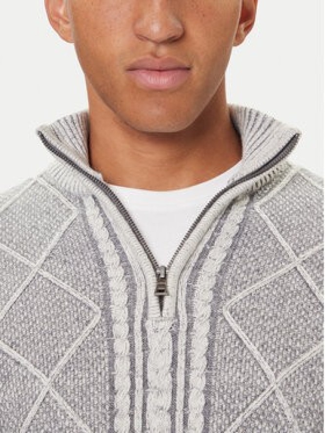 Guess Sweter M5BR44 Z2ZK2 Szary Regular Fit