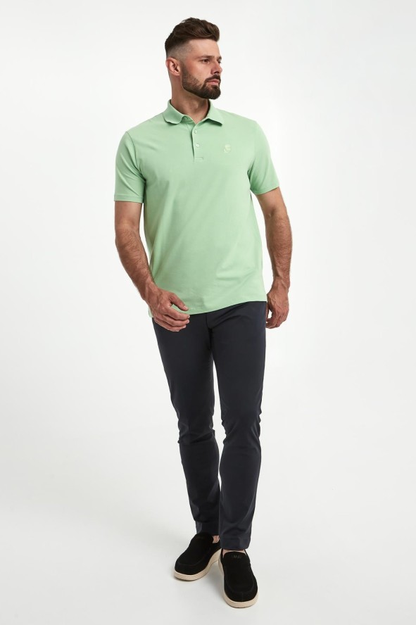 Polo męskie z logo KARL LAGERFELD