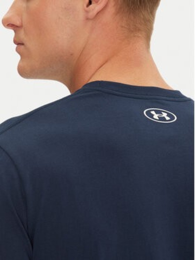 Under Armour T-Shirt Ua Sportstyle Logo Update Ss 1382911 Granatowy Loose Fit