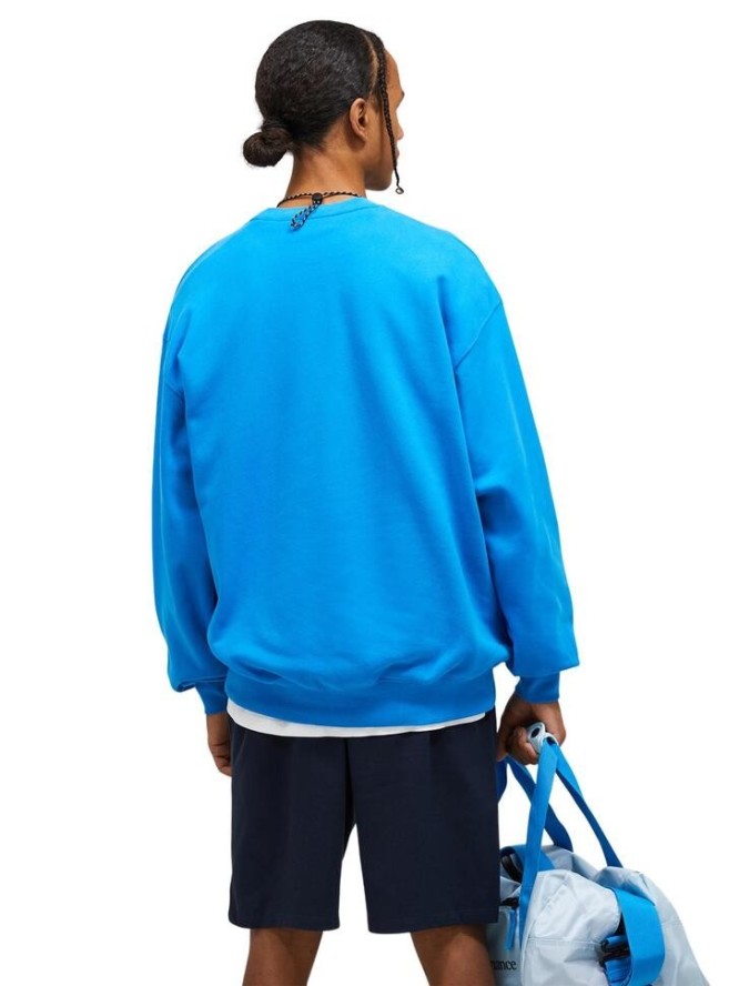 Bluza Peak Performance męska Original Terry Crew niebieska - L