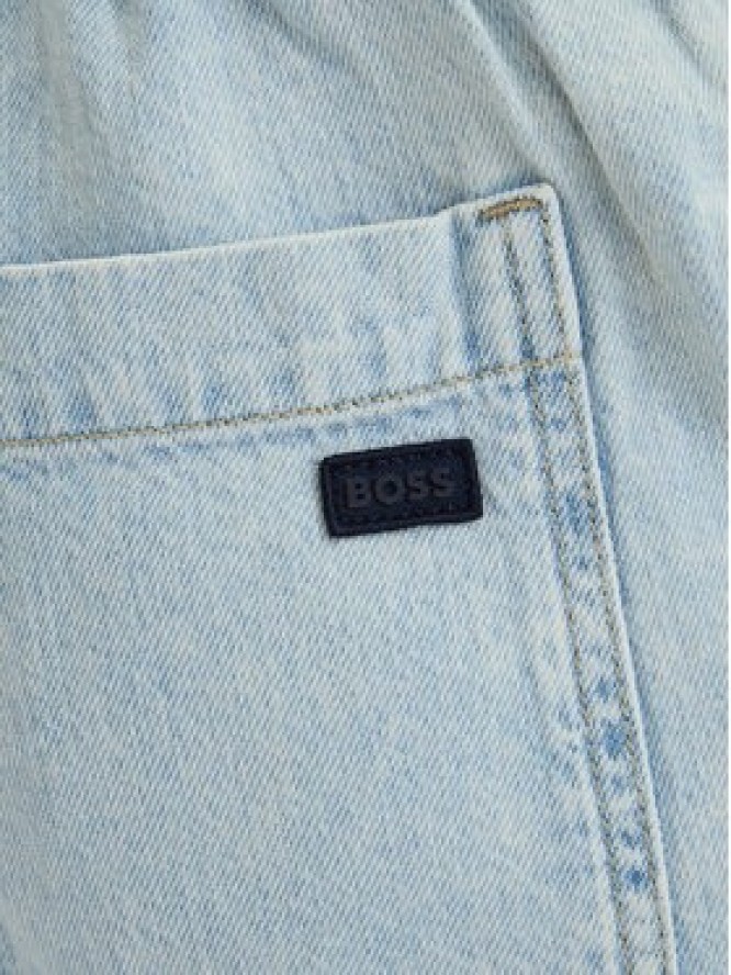 BOSS Szorty jeansowe Sandrew 50563627 Błękitny Relaxed Fit