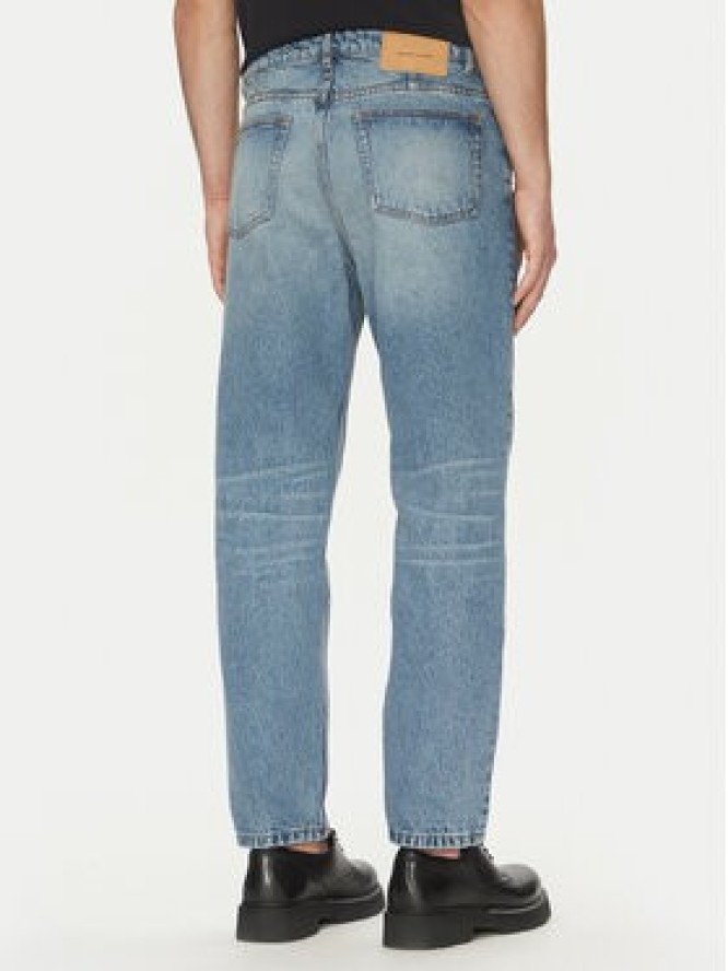 AMI Paris Jeansy HTR103.DE0046 Niebieski Tapered Fit