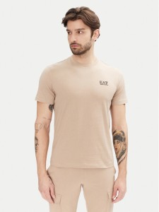 EA7 Emporio Armani T-Shirt 8NPT25 PJVPZ U6155 Beżowy Regular Fit