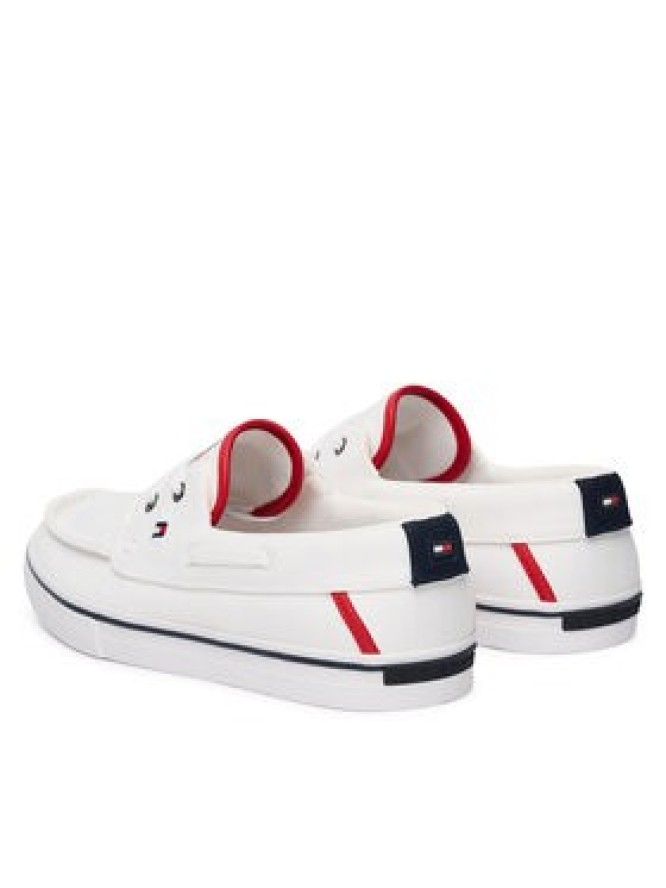 Tommy Hilfiger Tenisówki Th Boat Vulc Sneaker Canvas FM0FM05877 Biały