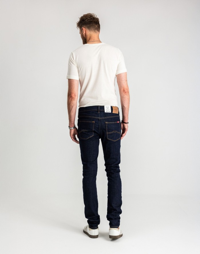 Męskie Spodnie Jeansowe MUSTANG Frisco Skinny Denim Blue 1016417 5000 940