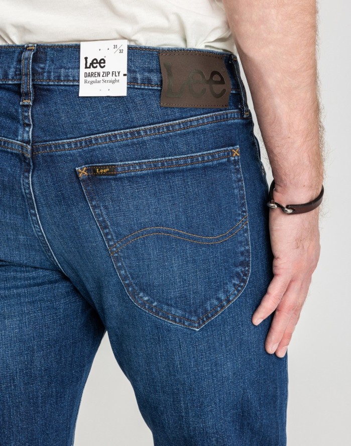 LEE DAREN MĘSKIE SPODNIE JEANSOWE REGULAR STRAIGHT L707KNDD 112118219