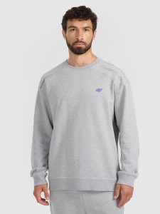 4F Bluza dresowa nierozpinana bez kaptura męska - szara S