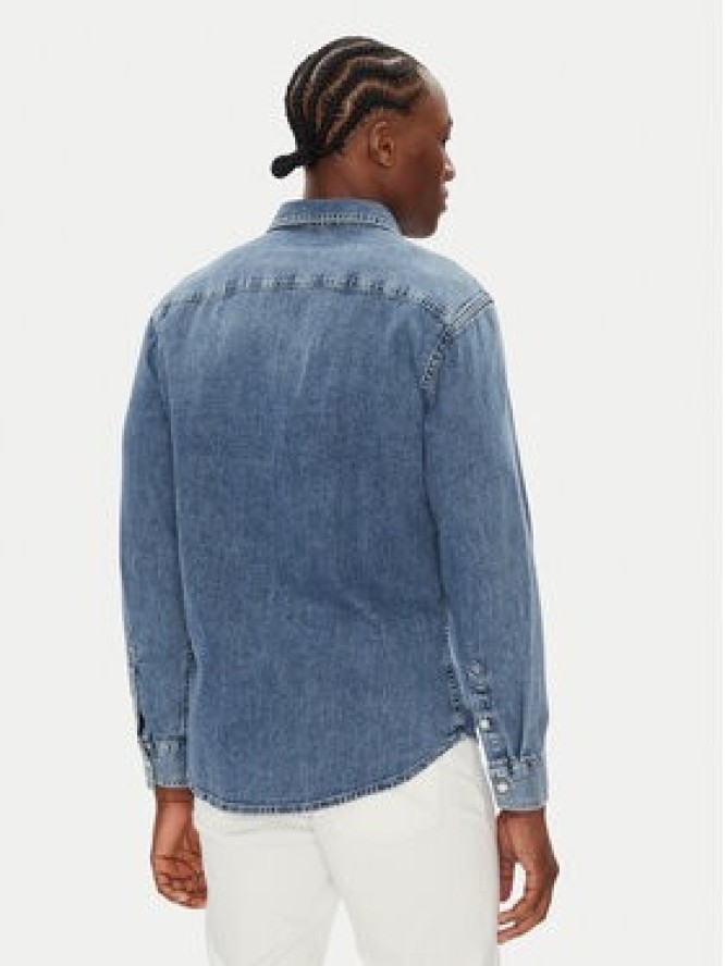 Calvin Klein Jeans Koszula jeansowa LV040EM774 Niebieski Regular Fit