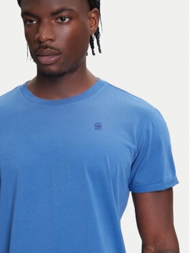 G-Star Raw T-Shirt Text Back D25971-2653 Niebieski Relaxed Fit
