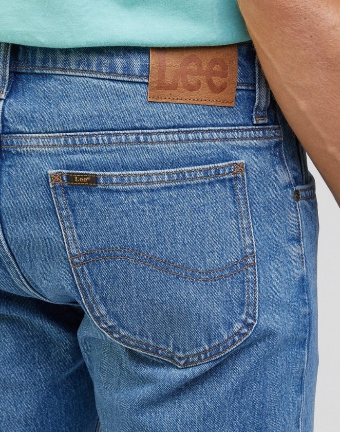 LEE RIDER MĘSKIE SPODNIE JEANSOWE JEANSY INTO THE BLUE WORN L701MWC02 112333673