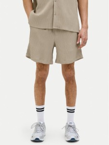 Jack & Jones Szorty materiałowe Jaiden 12269672 Beżowy Relaxed Fit