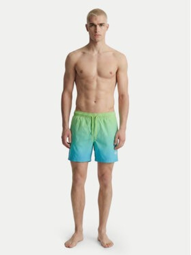 Jack & Jones Szorty kąpielowe Maui Horizon 12291438 Zielony Regular Fit