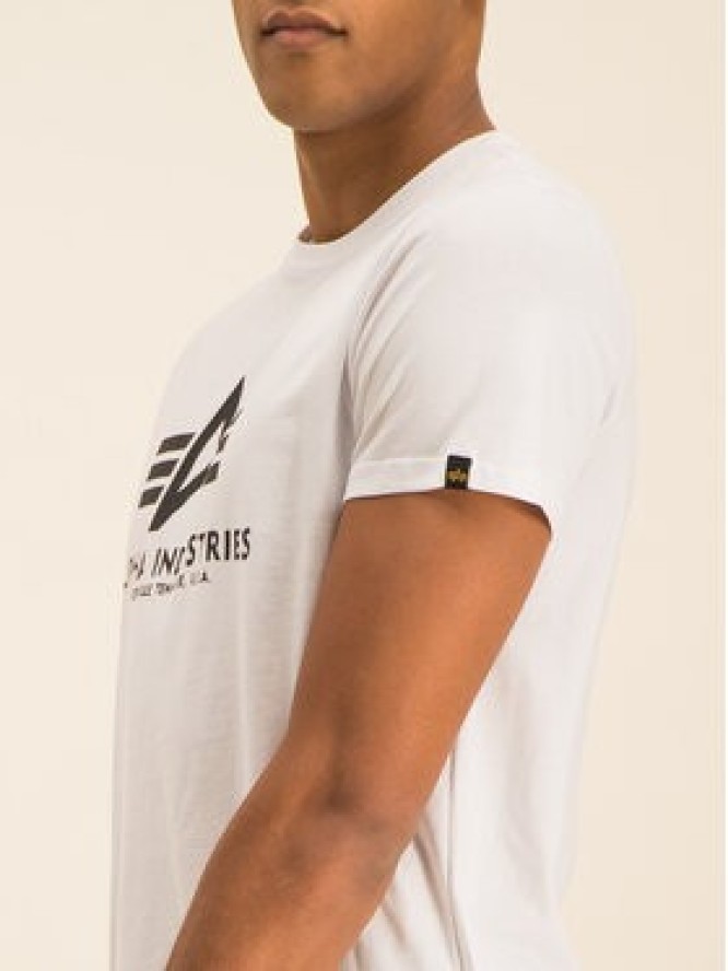 Alpha Industries T-Shirt Basic 100501 Biały Regular Fit