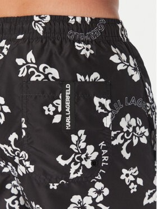 KARL LAGERFELD Szorty kąpielowe A2M46035 Czarny Regular Fit