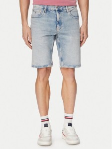 Tommy Jeans Szorty jeansowe Scanton DM0DM22977 Niebieski jasny Slim Fit