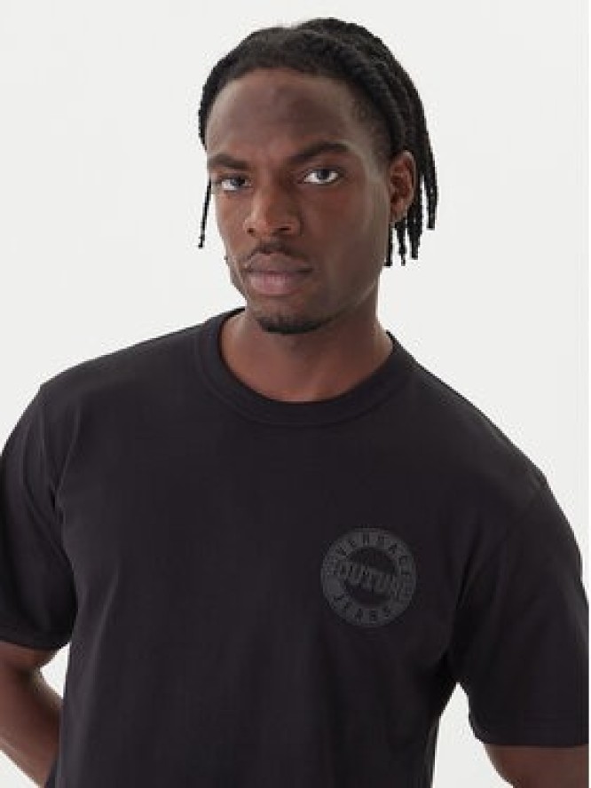 Versace Jeans Couture T-Shirt 79GAHT06 CJ00T Czarny Regular Fit