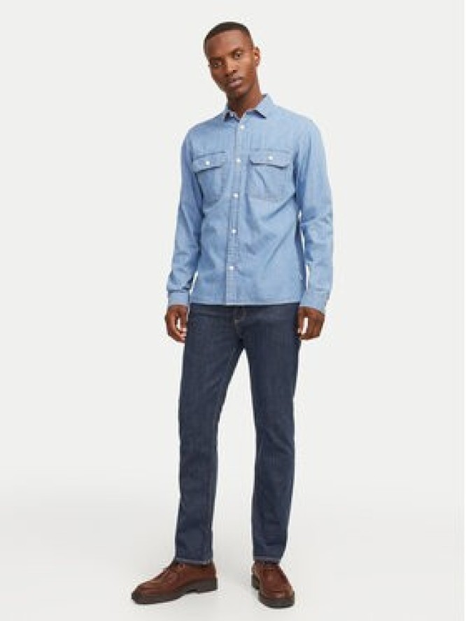 Jack & Jones Jeansy Clark 12261707 Granatowy Regular Fit