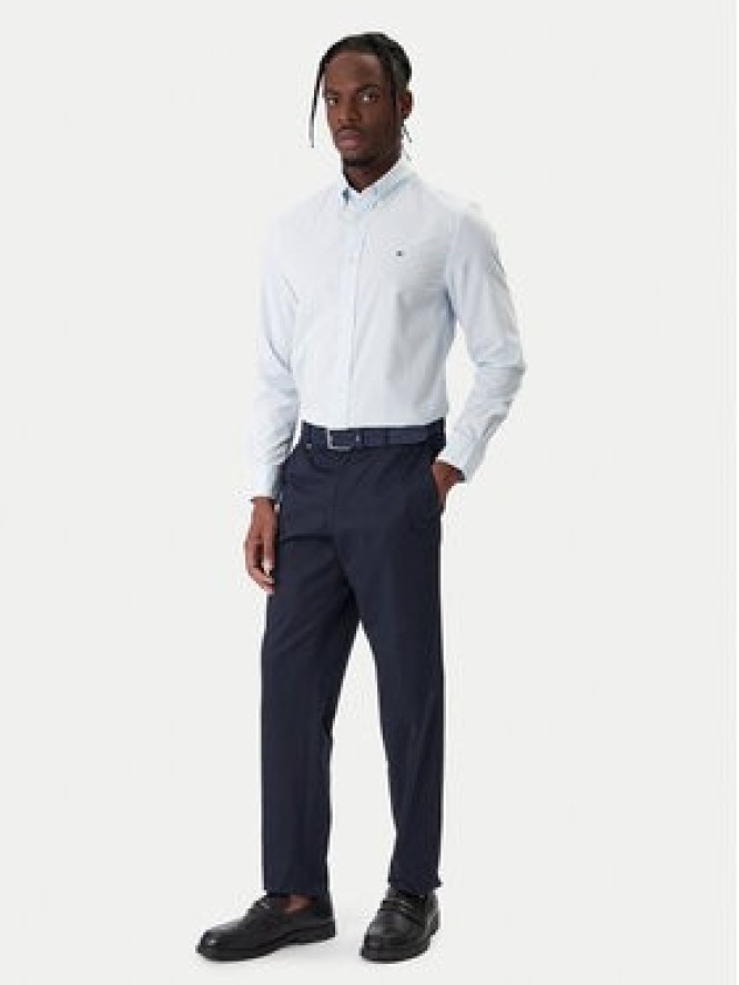 Tommy Hilfiger Koszula Gingham MW0MW41713 Błękitny Regular Fit