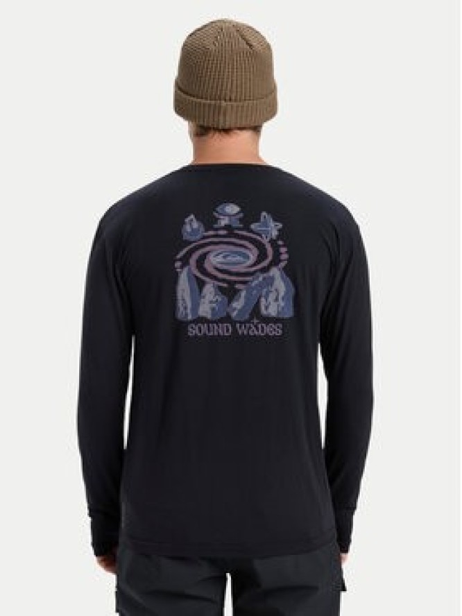 Quiksilver Longsleeve Coastal Run EQYKT04400 Czarny Regular Fit