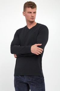 Longsleeve męski z logo KARL LAGERFELD