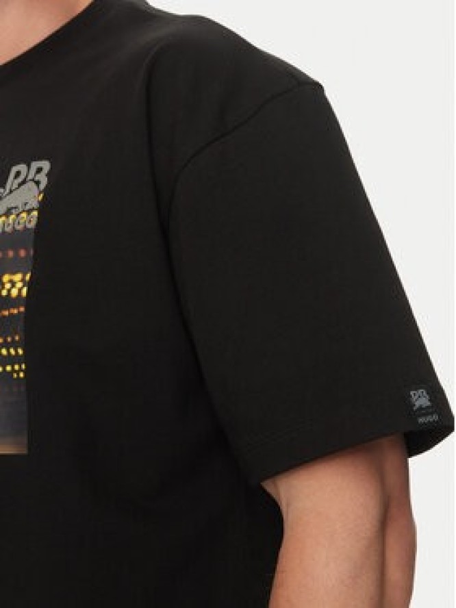 HUGO T-Shirt Daveley_RB 50545125 Czarny Regular Fit