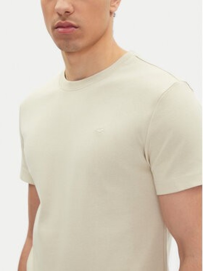 Mustang T-Shirt Allen 1016486 Beżowy Slim Fit