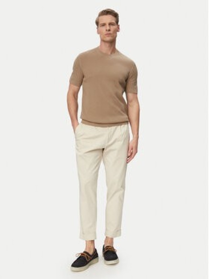 JOOP! Jeans Sweter Sandero 30101597 Beżowy jasny Regular Fit