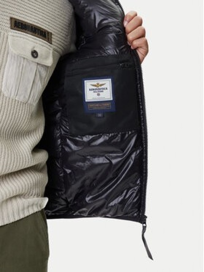 Aeronautica Militare Kurtka przejściowa 252AB3022UCT04214 Czarny Regular Fit