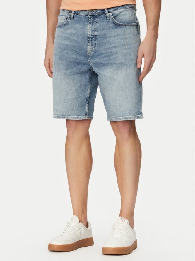 Guess Szorty jeansowe M6GD27 D0778 Niebieski jasny Regular Fit