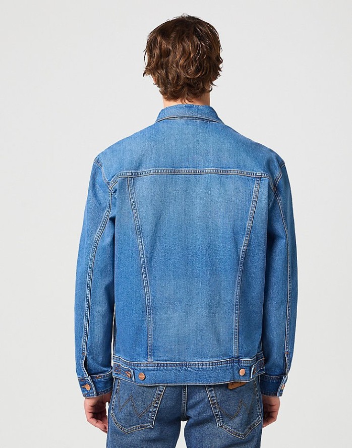 WRANGLER ANTI FIT JACKET MĘSKA KURTKA JEANSOWA JEANS BLUE EYES W459DNY96 112331171