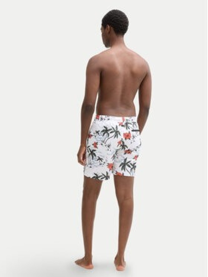 Tom Tailor Denim Szorty kąpielowe 1044696 Biały Regular Fit