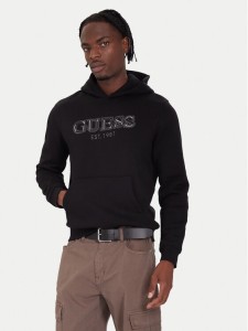 Guess Bluza M5BQ36 K9Z21 Czarny Regular Fit