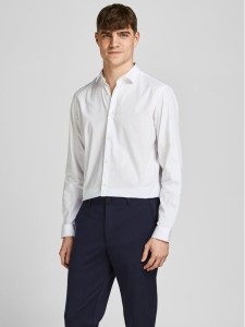 Jack & Jones Koszula 12201905 Biały Slim Fit