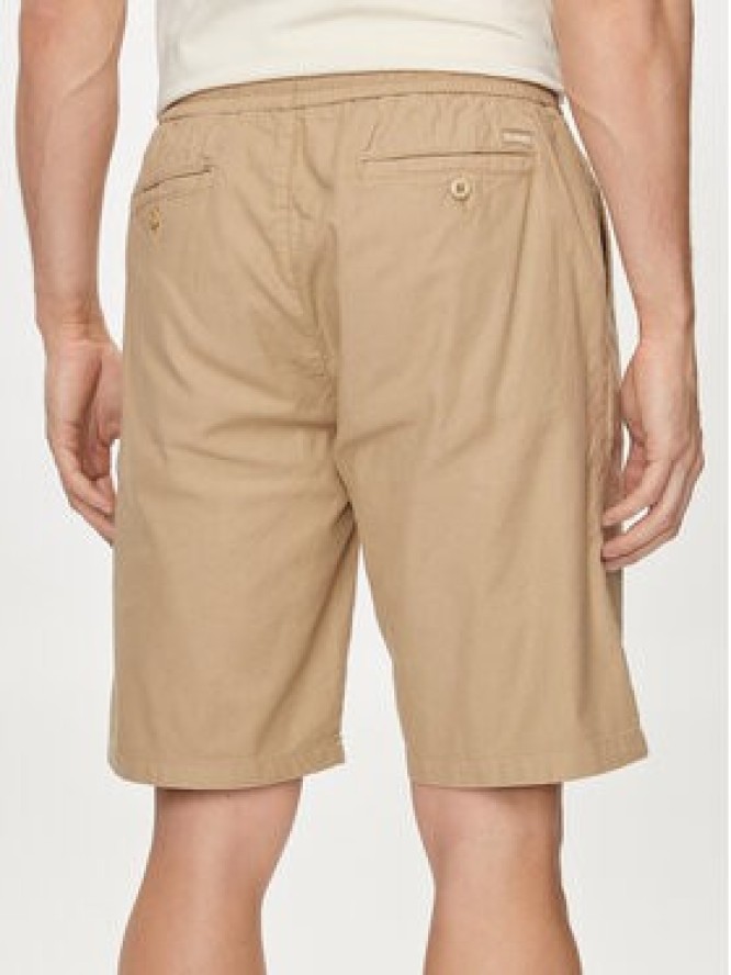 Guess Szorty materiałowe Mick M4GD02 WFBXA Khaki Regular Fit