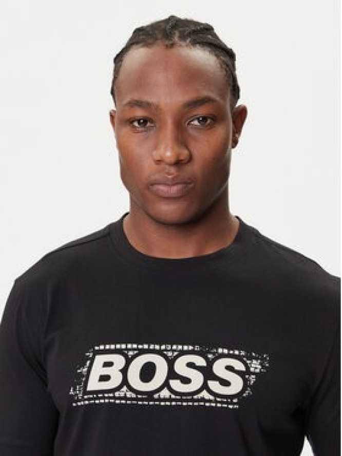 BOSS T-Shirt Te_Wheel 50546381 Czarny Regular Fit