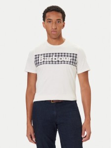 Barbour T-Shirt MTS1496WH32 Biały Regular Fit